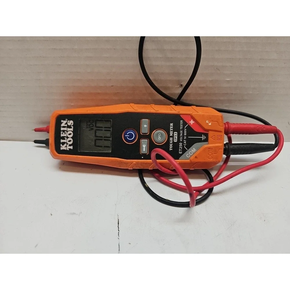 KLEIN TOOLS ET250 Voltage/Continuity Tester, CAT IV‎ 600V 258X12